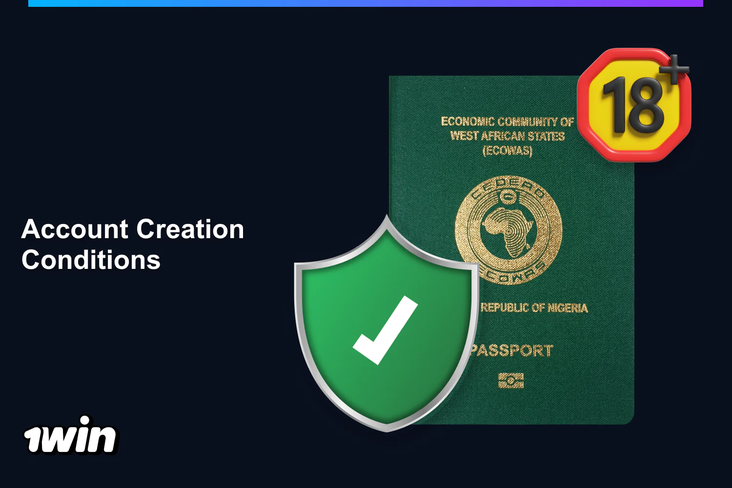Nigerians should familiarize themselves with the account creation requirements, terms and conditions before creating an account in 1win