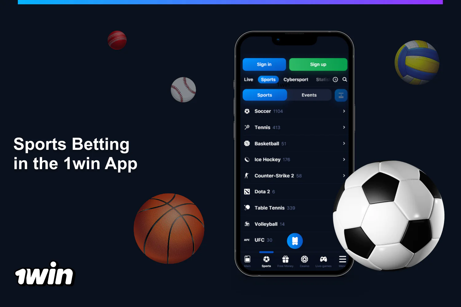 Users from Nigeria have the opportunity to explore 35+ sports and eSports on the 1win app. Popular options include soccer, baseball, and more